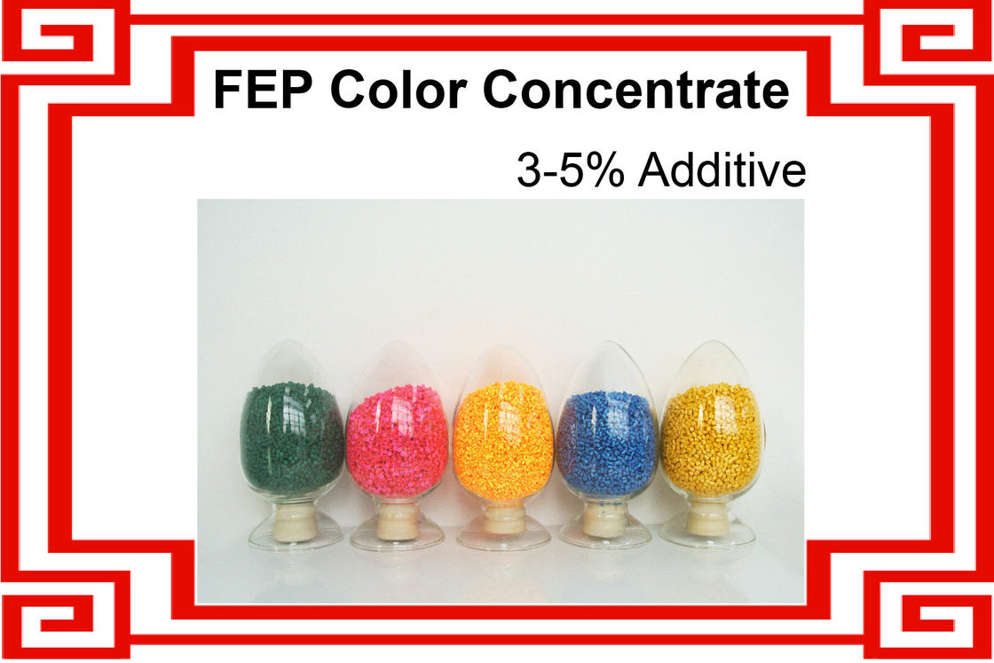 FEP Color Masterbatch/ FEP Color Concentrate / Colored FEP Resin / 10 Standard Color Supply